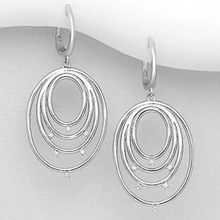 Omega sale lock earrings